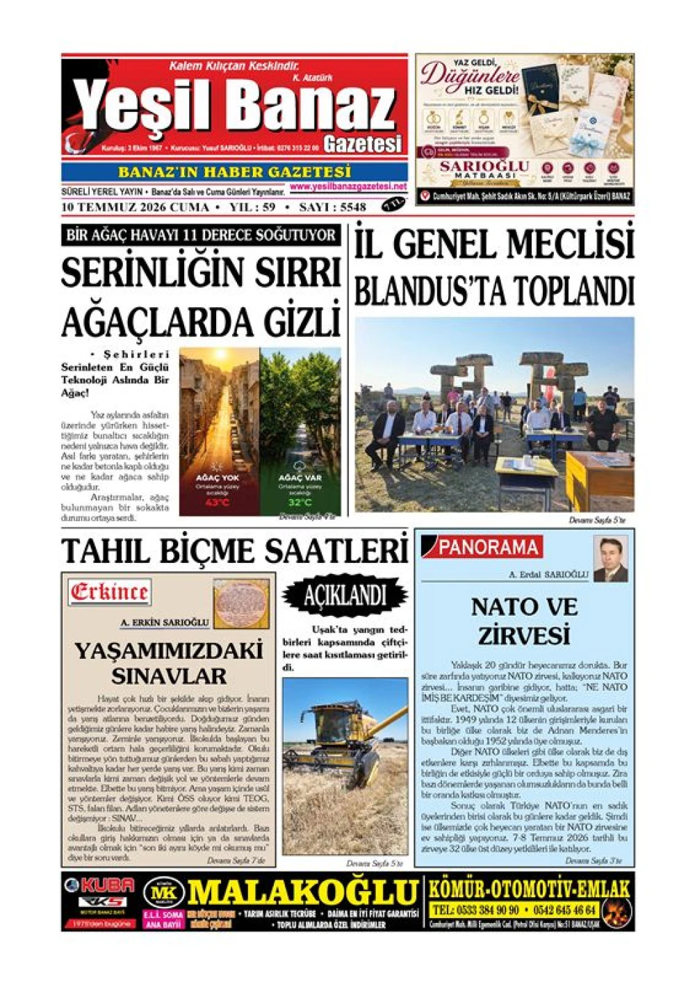 10 TEMMUZ 2026 CUMA