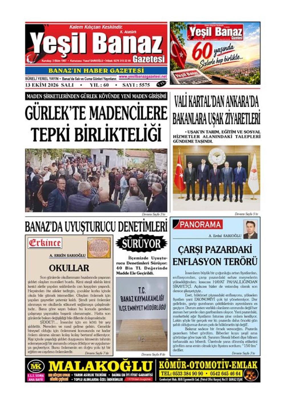 13 EKİM 2026 SALI