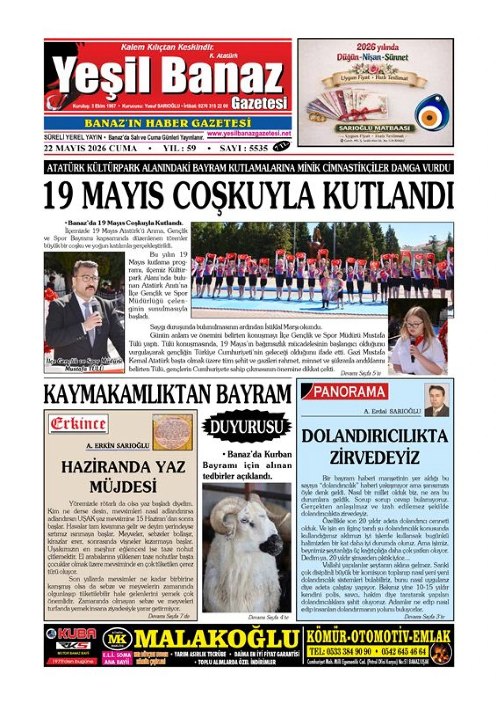 22 MAYIS 2026