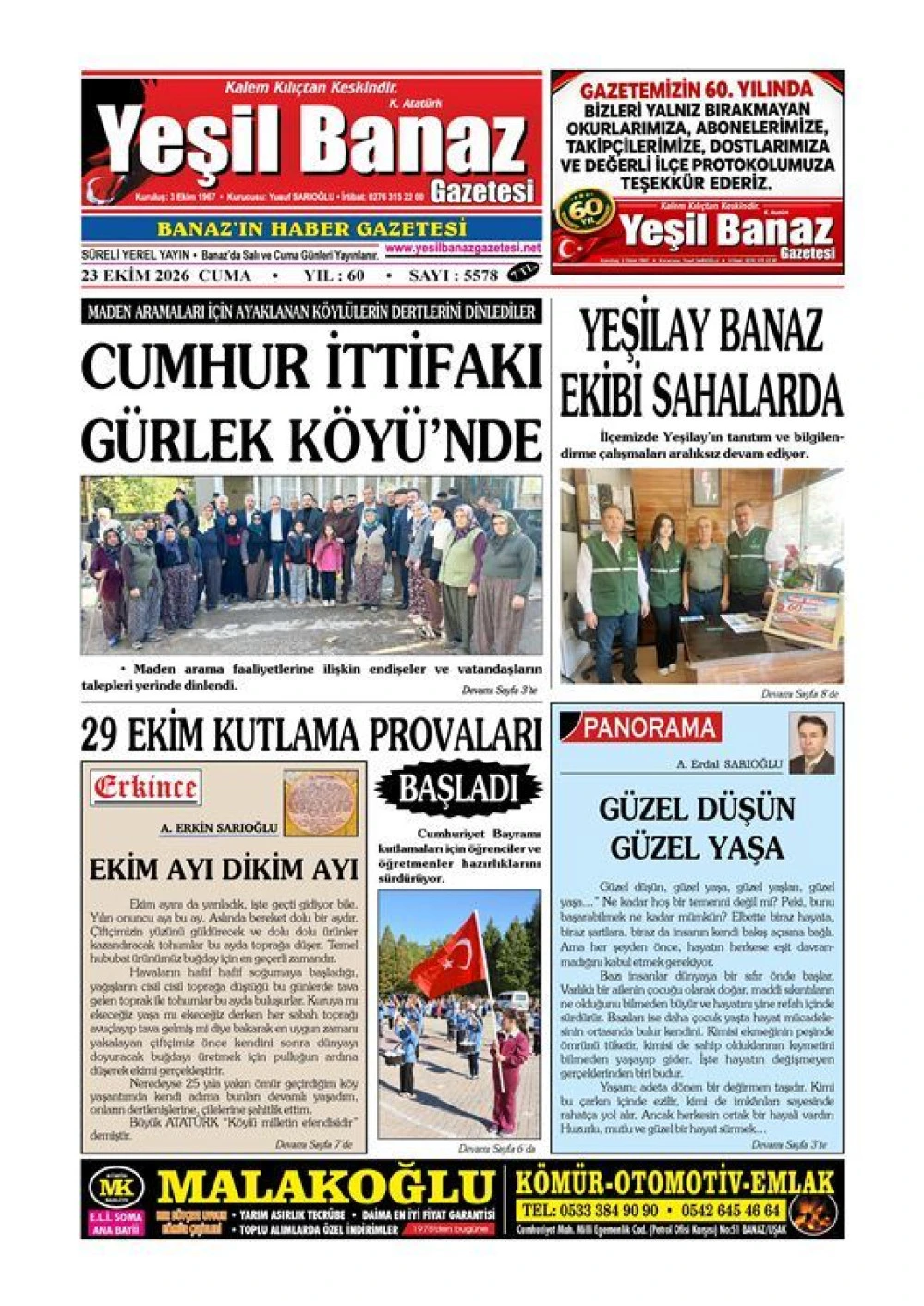 23 EKİM 2026 CUMA