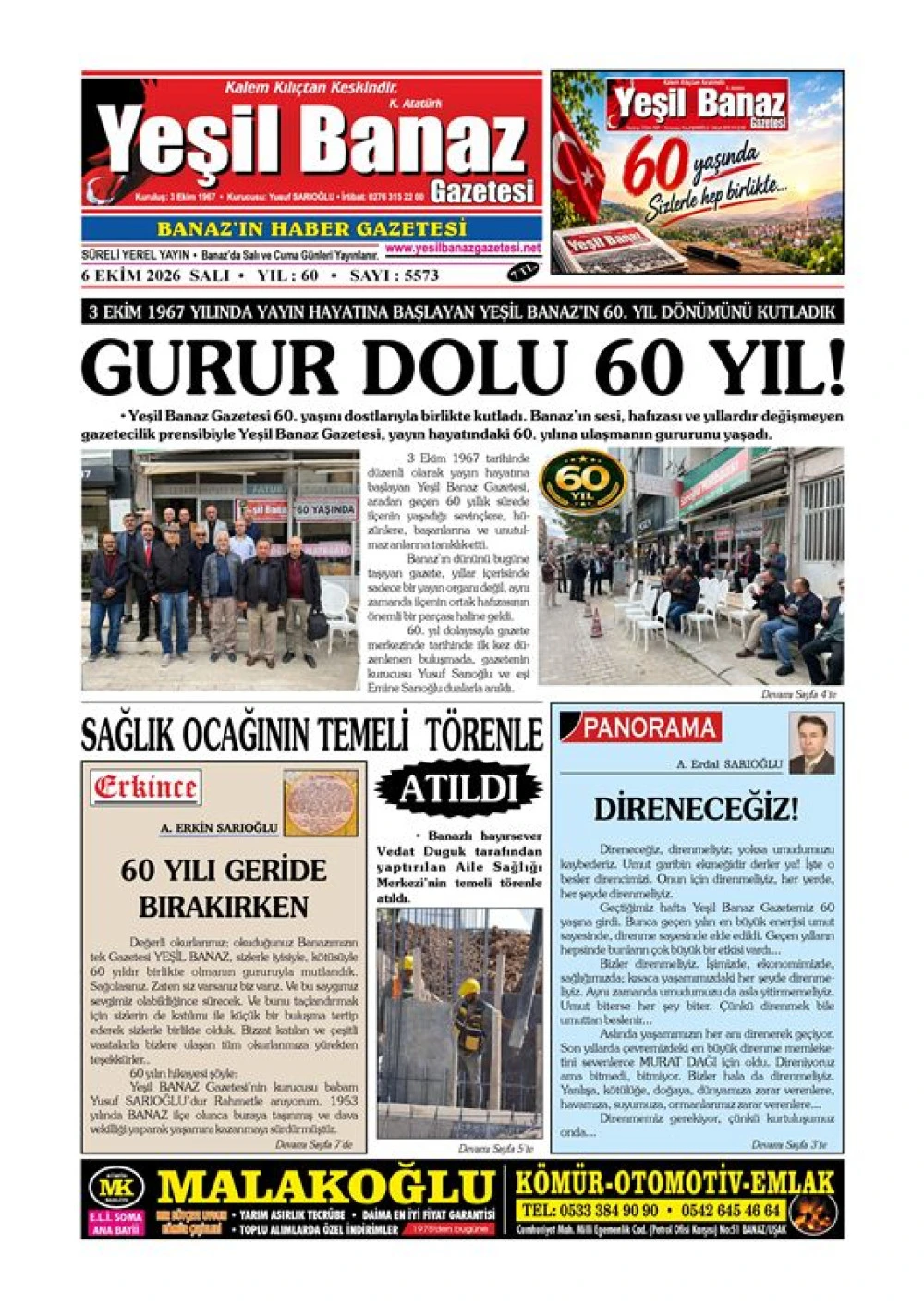 6 EKİM 2026 SALI