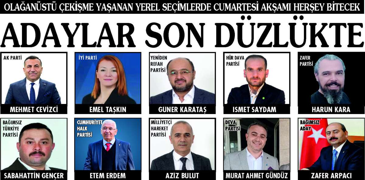 ADAYLAR SON DÜZLÜKTE