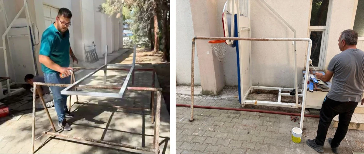 BANAZ&rsquo;DA SPOR İ&Ccedil;İN &Ouml;RNEK &Ccedil;ALIŞMA İHTİYA&Ccedil;LAR KENDİ İMKANLARIYLA &Uuml;RETİLİYOR