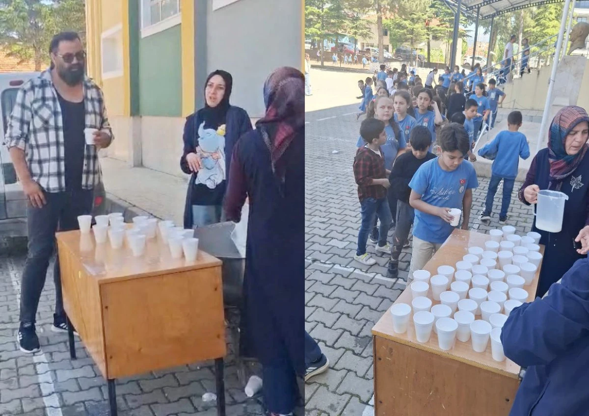 “DÜNYA SÜT GÜNÜ”NDE İLÇEMİZDEKİ ÖĞRENCİLERE SÜT DAĞITILDI