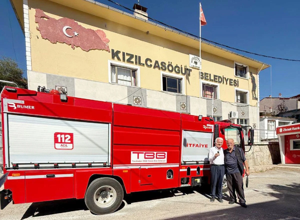 KIZILCAS&Ouml;Ğ&Uuml;T BELEDİYESİNE YENİ İTFAİYE ARACI