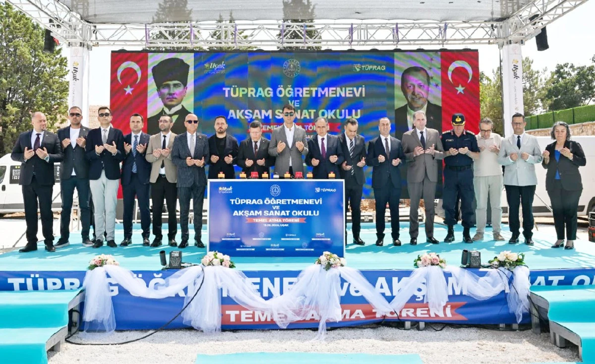 T&Uuml;PRAG &Ouml;ĞRETMENEVİ VE AKŞAM SANAT OKULUNUN TEMELİ ATILDI