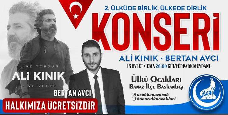 ÜLKÜ OCAKLARI ÜCRETSİZ KONSER DÜZENLİYOR