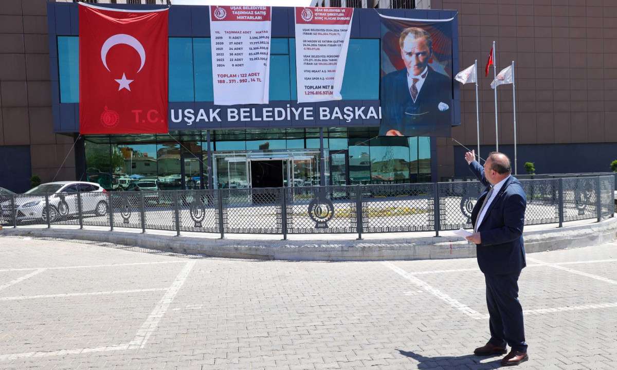 UŞAK BELEDİYESİ BORÇLARINI AÇIKLADI