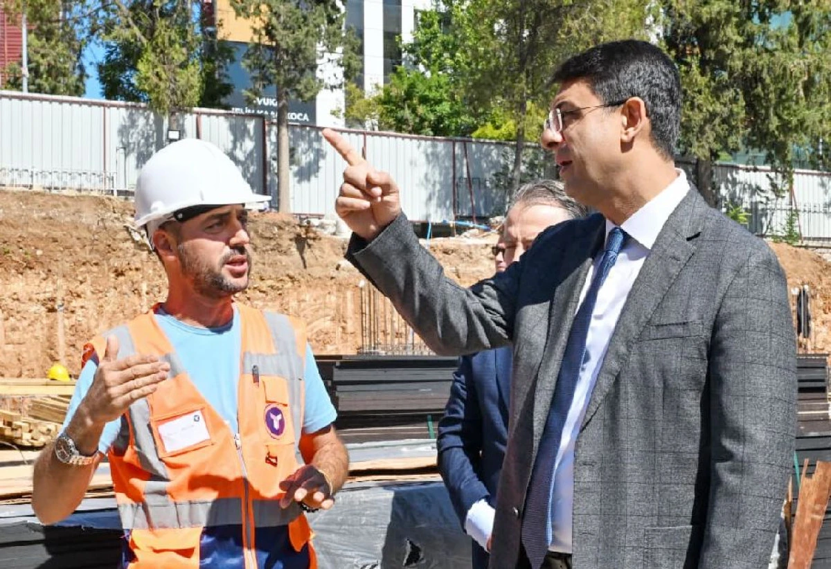VALİ &Ouml;ĞRETMENEVİ İNŞAATINDA İNCELEMELERDE BULUNULDU