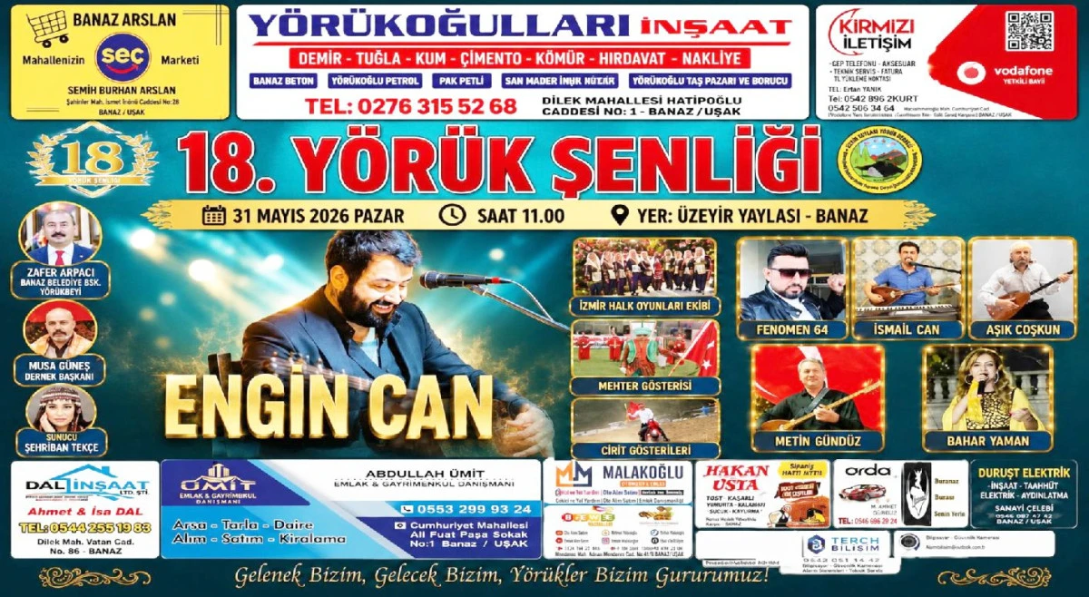 Y&Ouml;R&Uuml;K ŞENLİĞİ 31 MAYIS&rsquo;TA